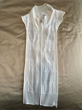 Veronica Beard White knit dickey